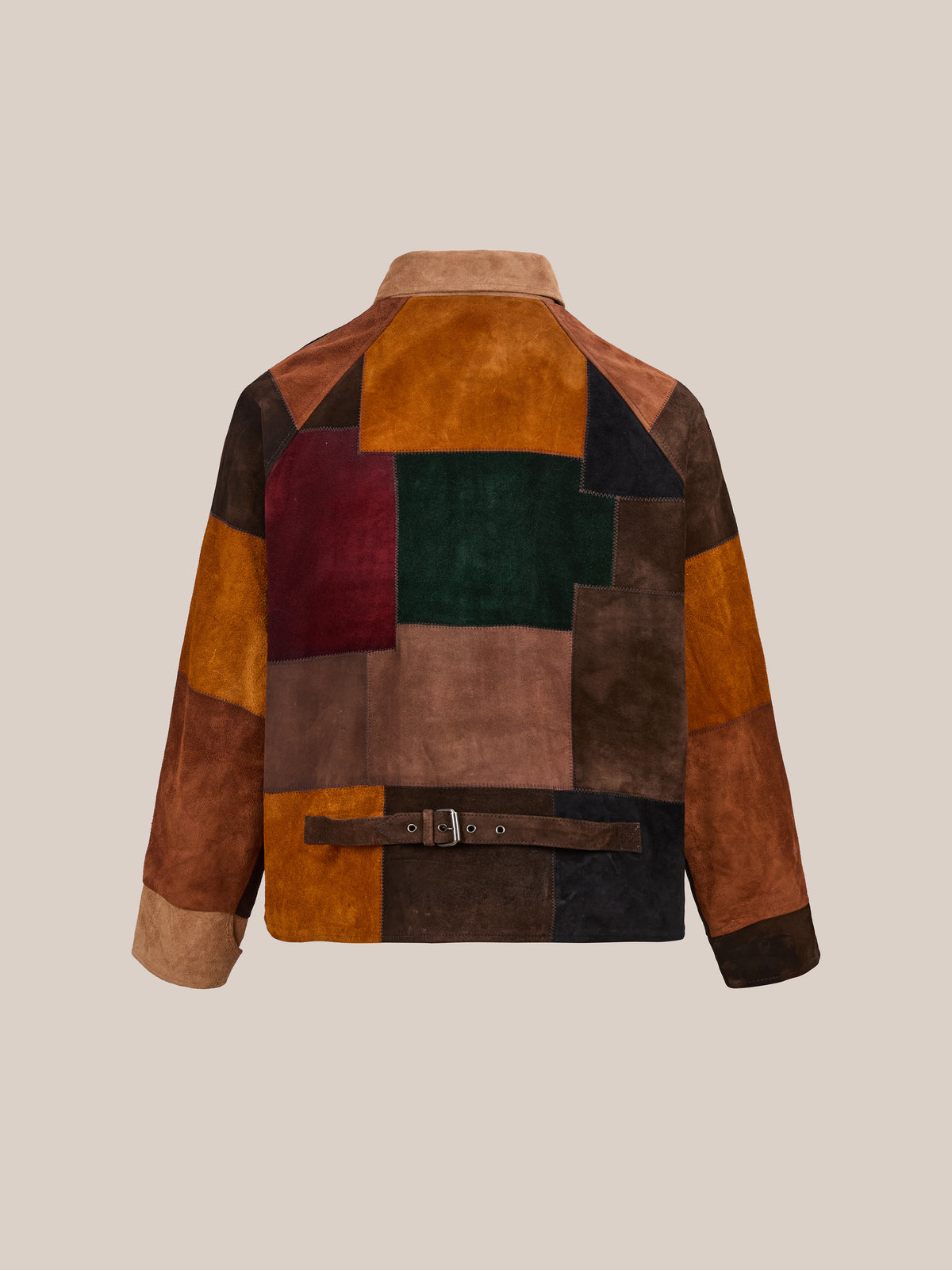 Multi Patch Suede Jacket