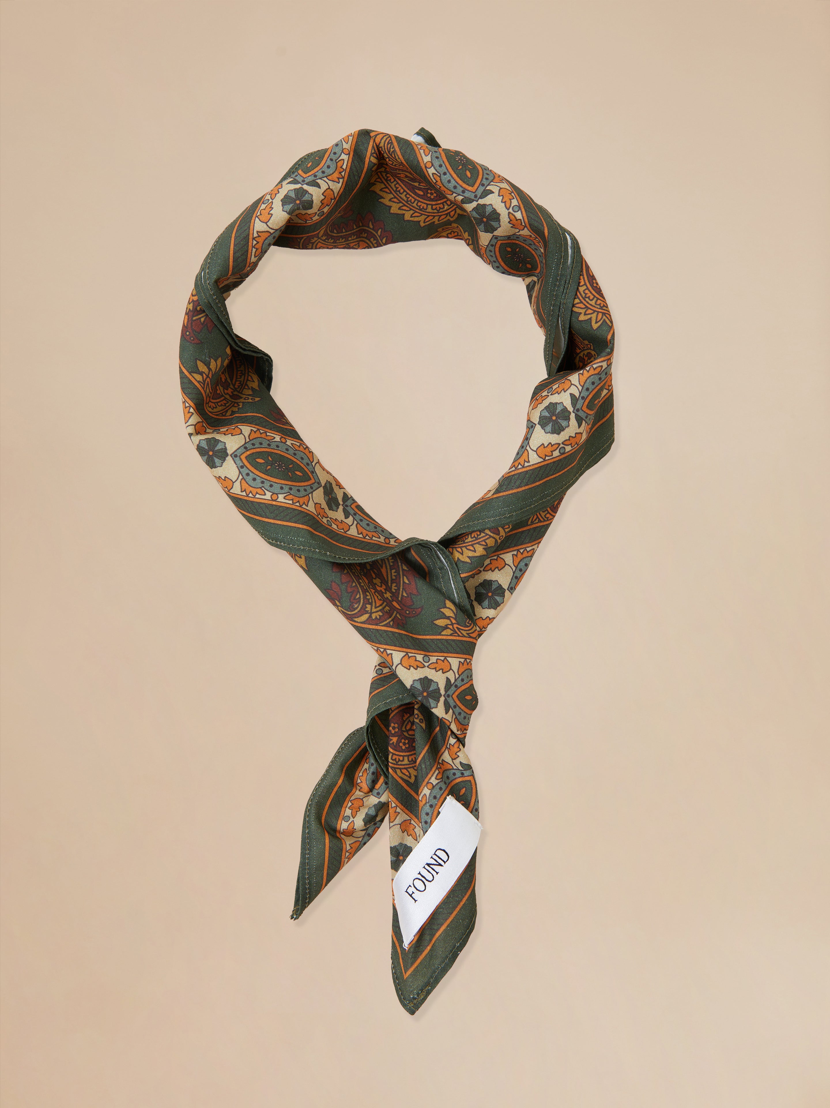 Found Paisley Forest Bandana - women | cotton blend