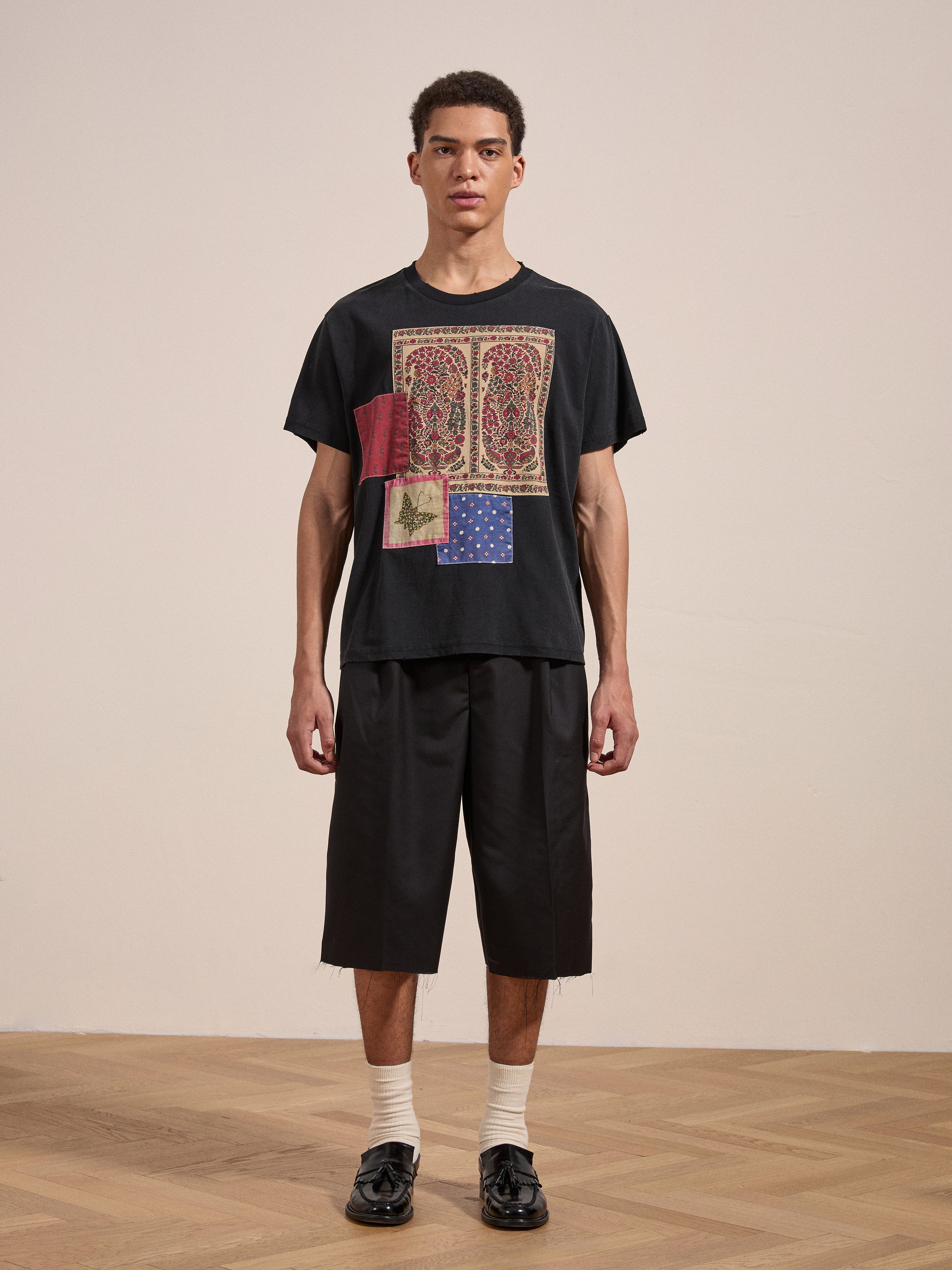 トップス 2010ss Y's for men sign patchwork TEE Patchwork Tee