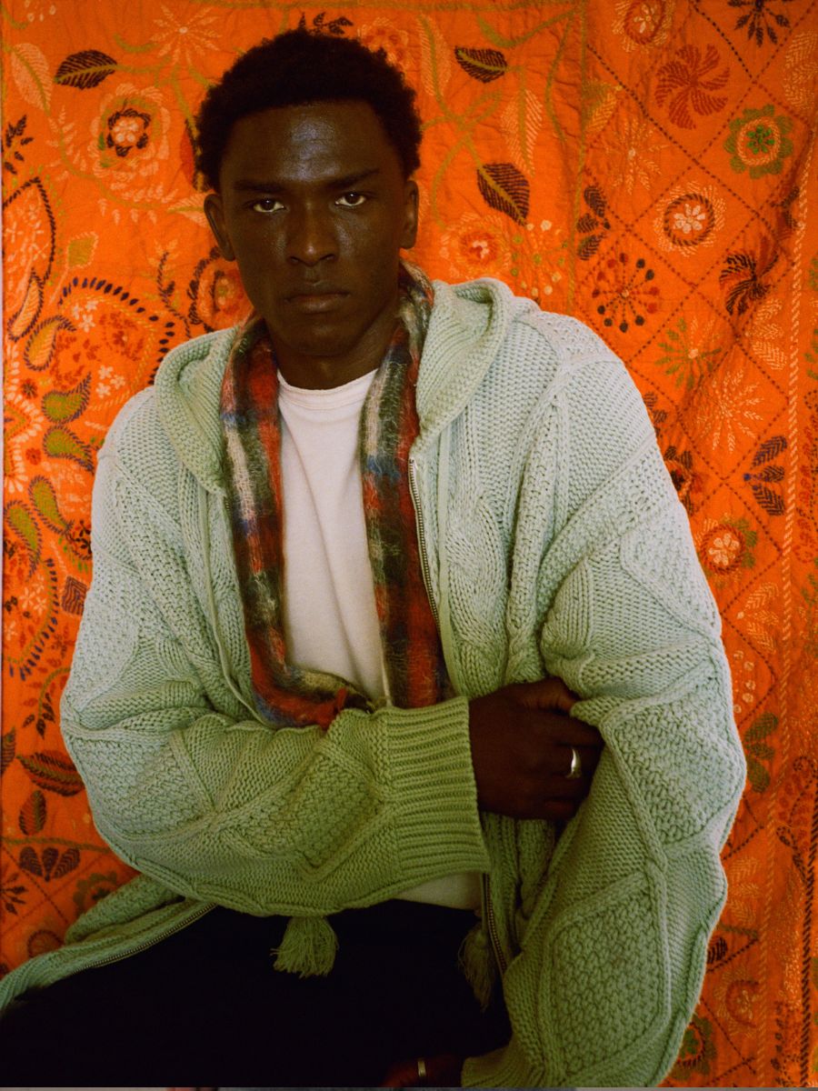 Zip Up Cable Knit Hoodie