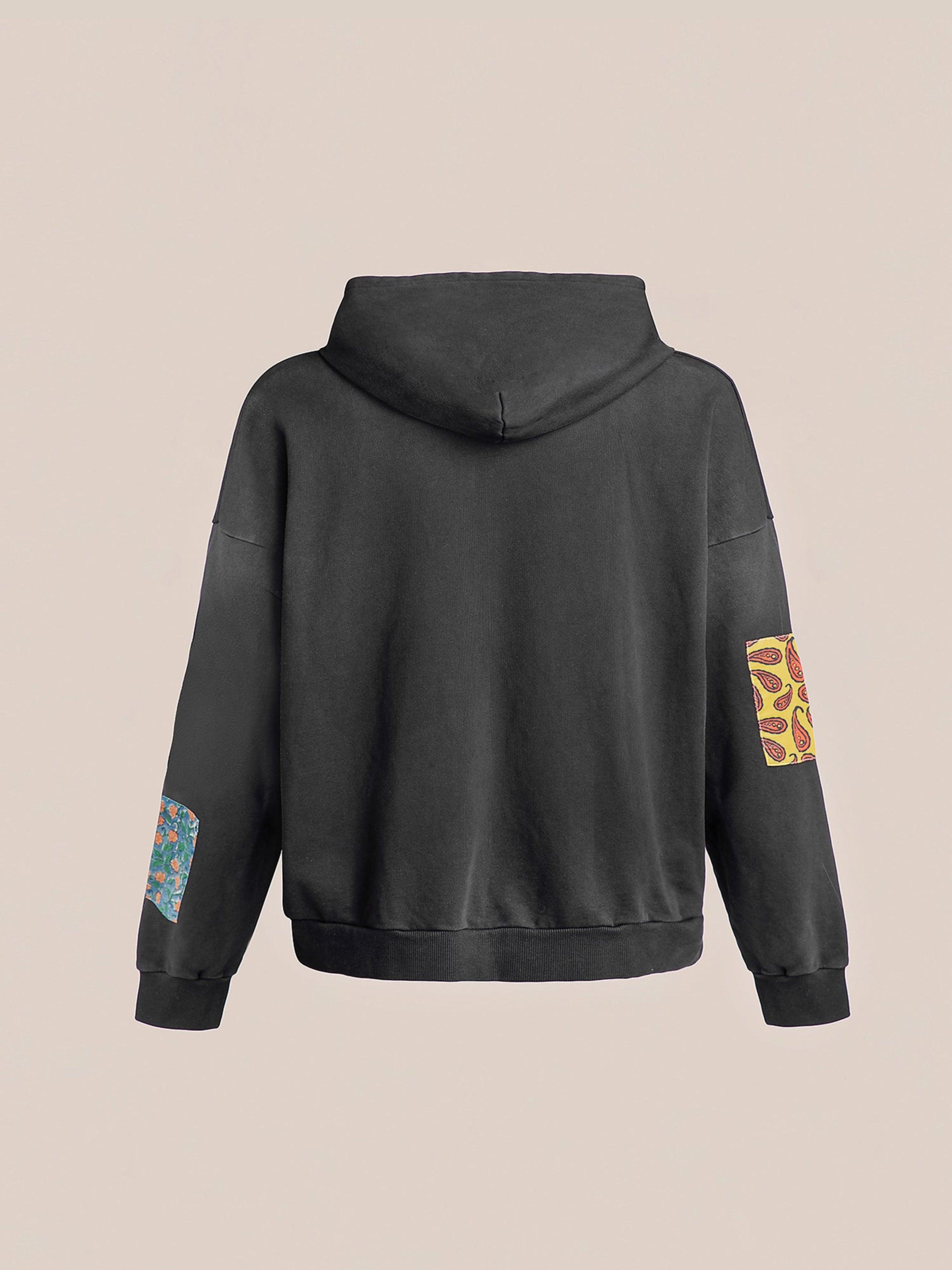 Tapestry Patchwork Zip Up Hoodie