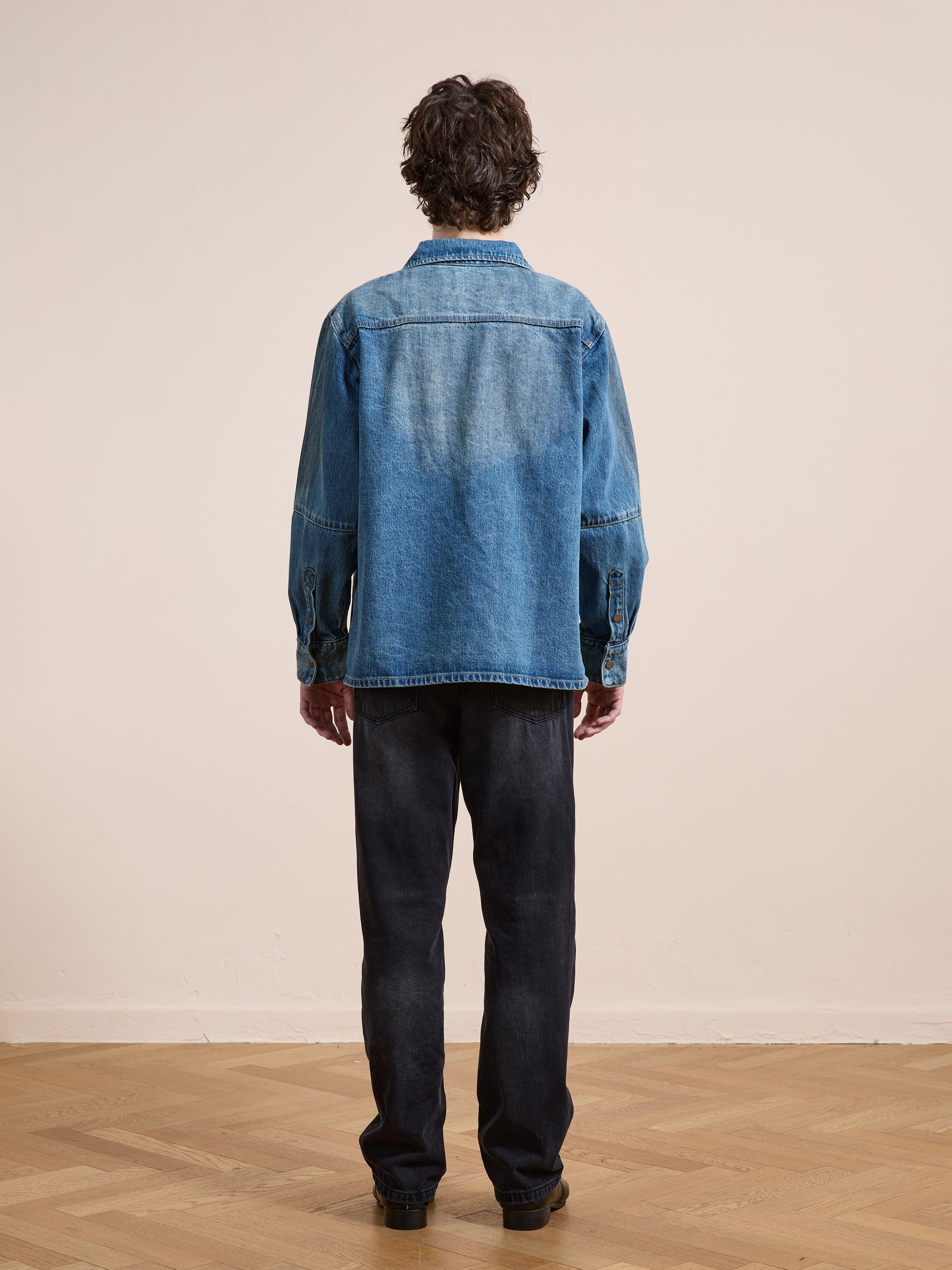 トップス AiE Denim Painter Shirt Made in USA Western Denim Painter Shirt