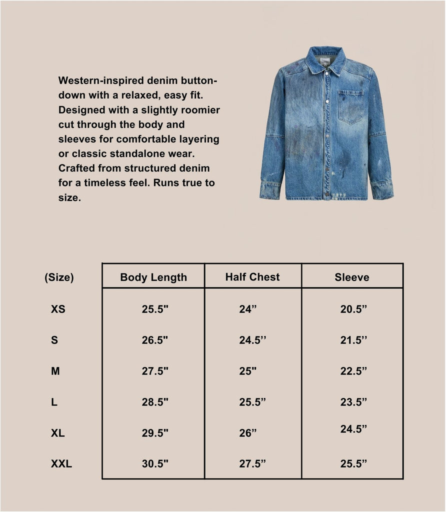 Western Denim Painter Shirt