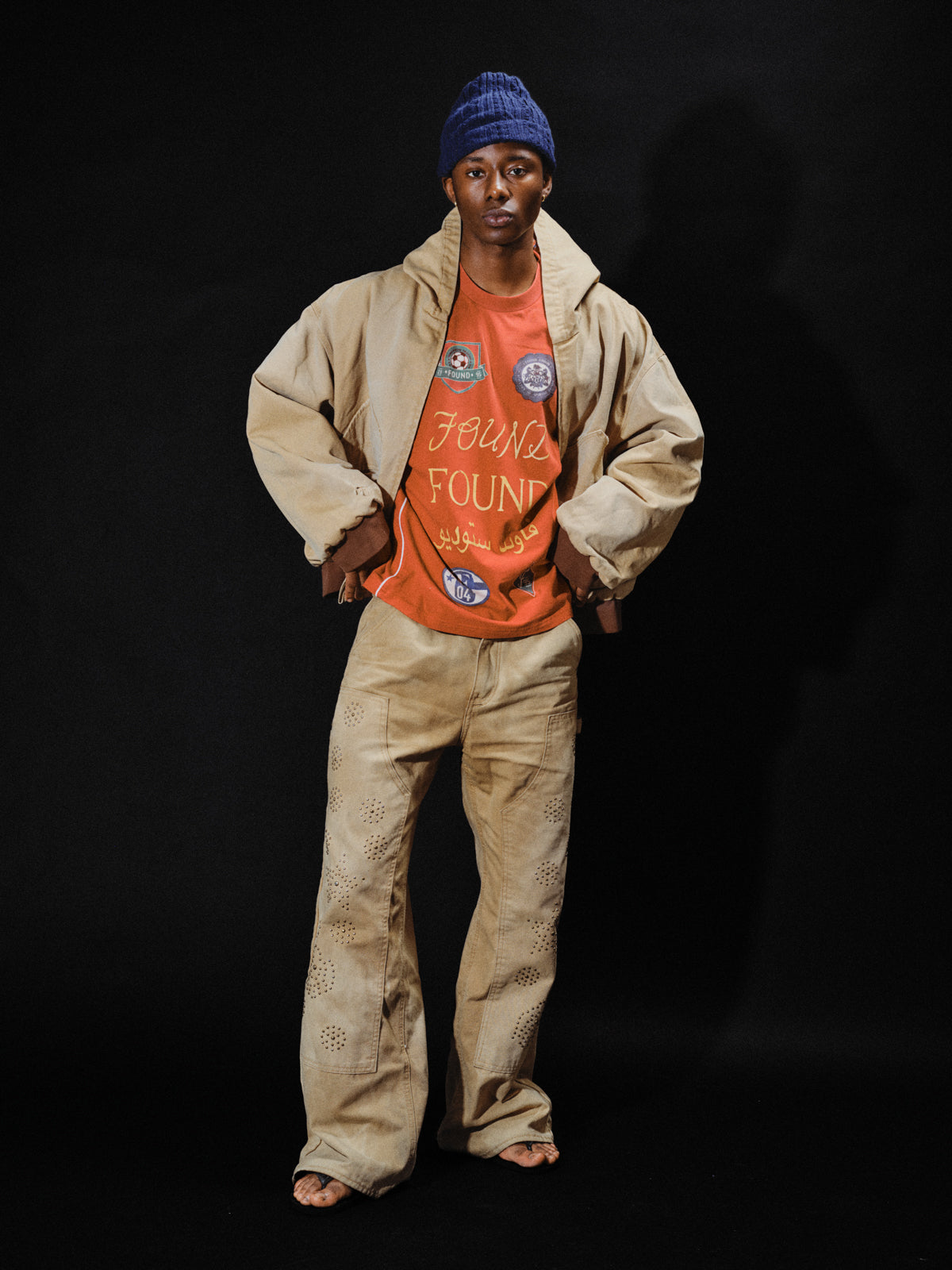 Faded Canvas Work Hoodie