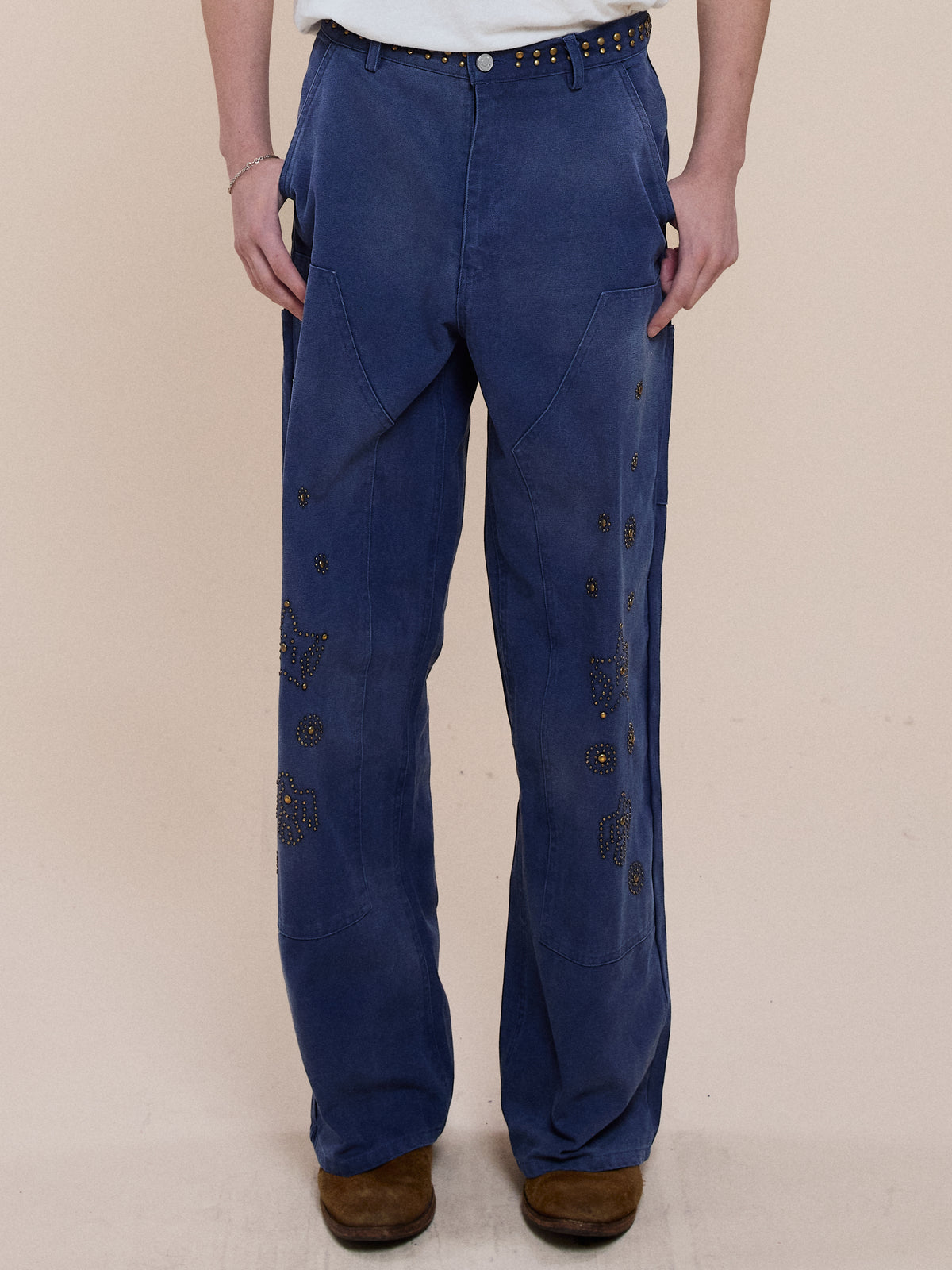 Canvas Studded Work Pants