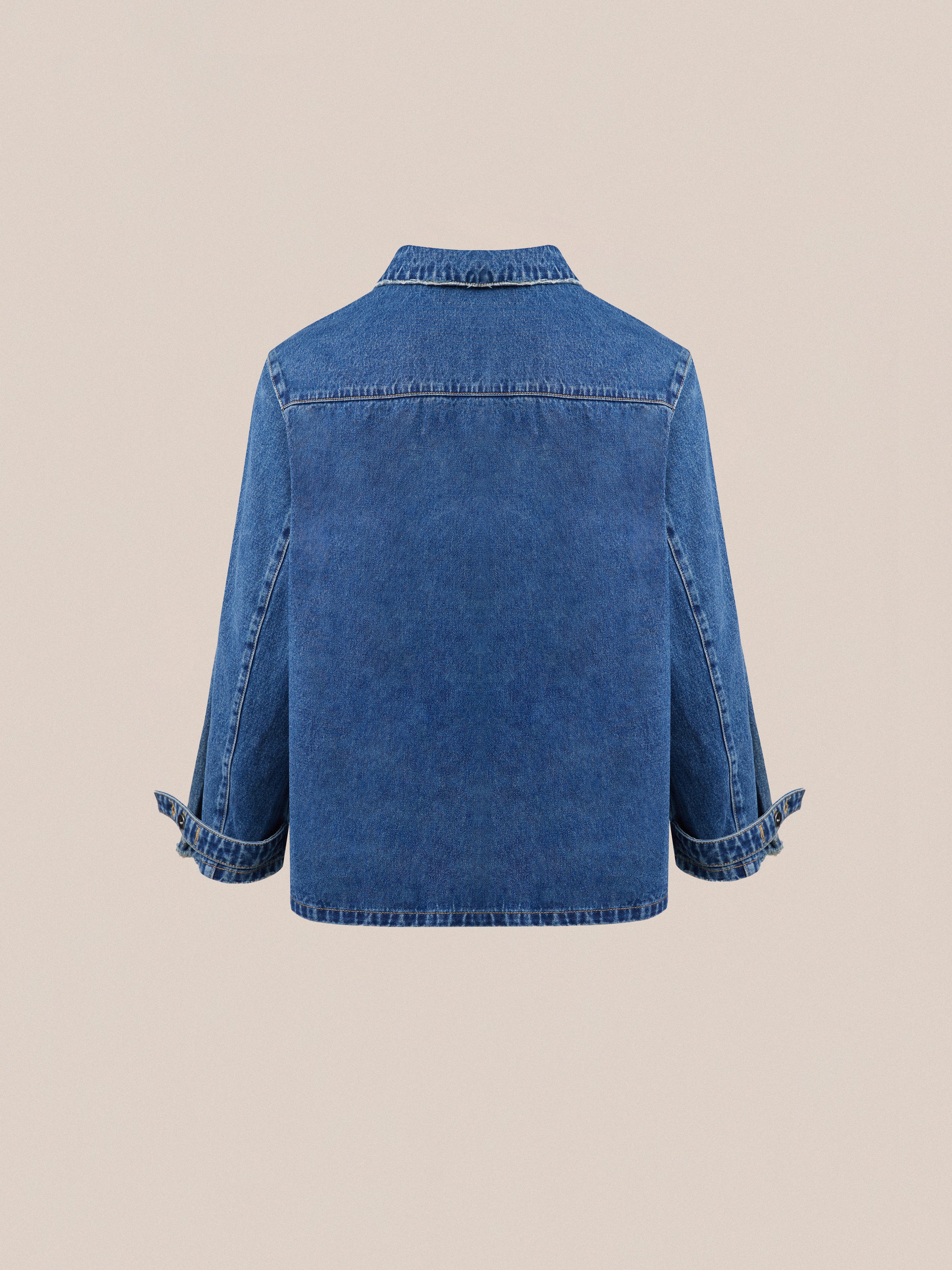 Azin Denim Pullover Work Shirt