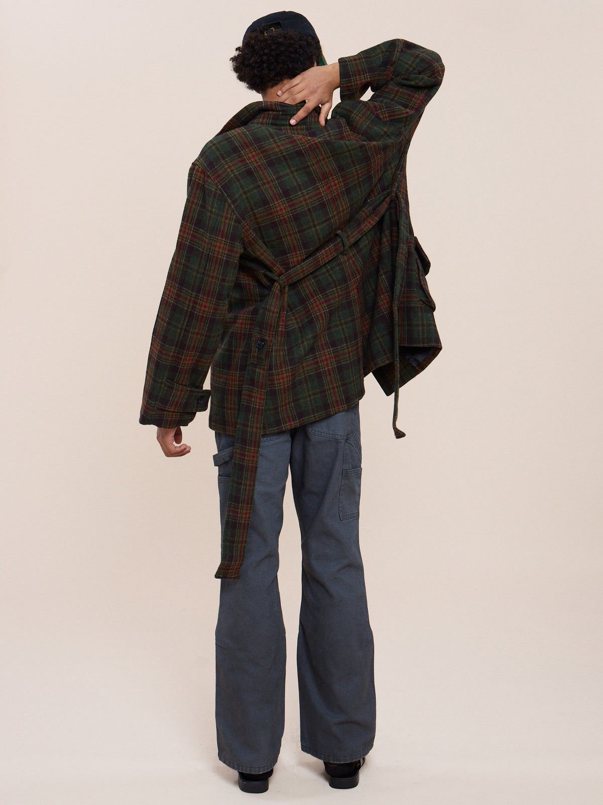 Double Breasted Short Overcoat