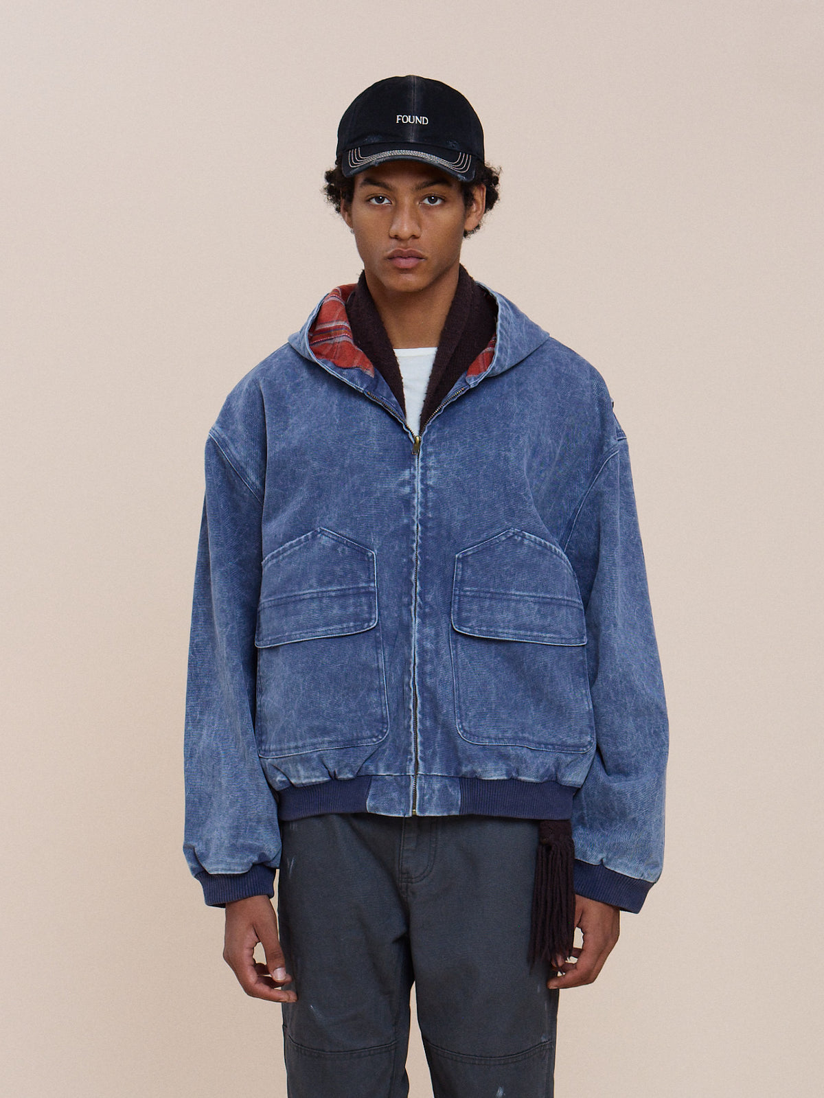 Faded Canvas Work Hoodie
