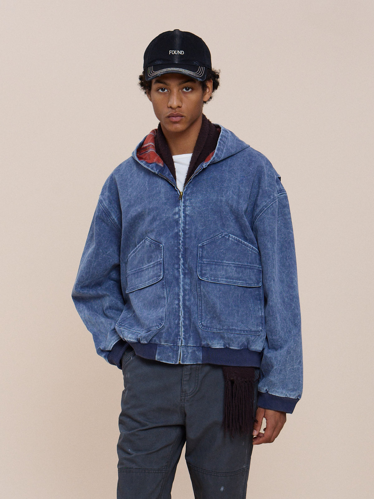 Faded Canvas Work Hoodie