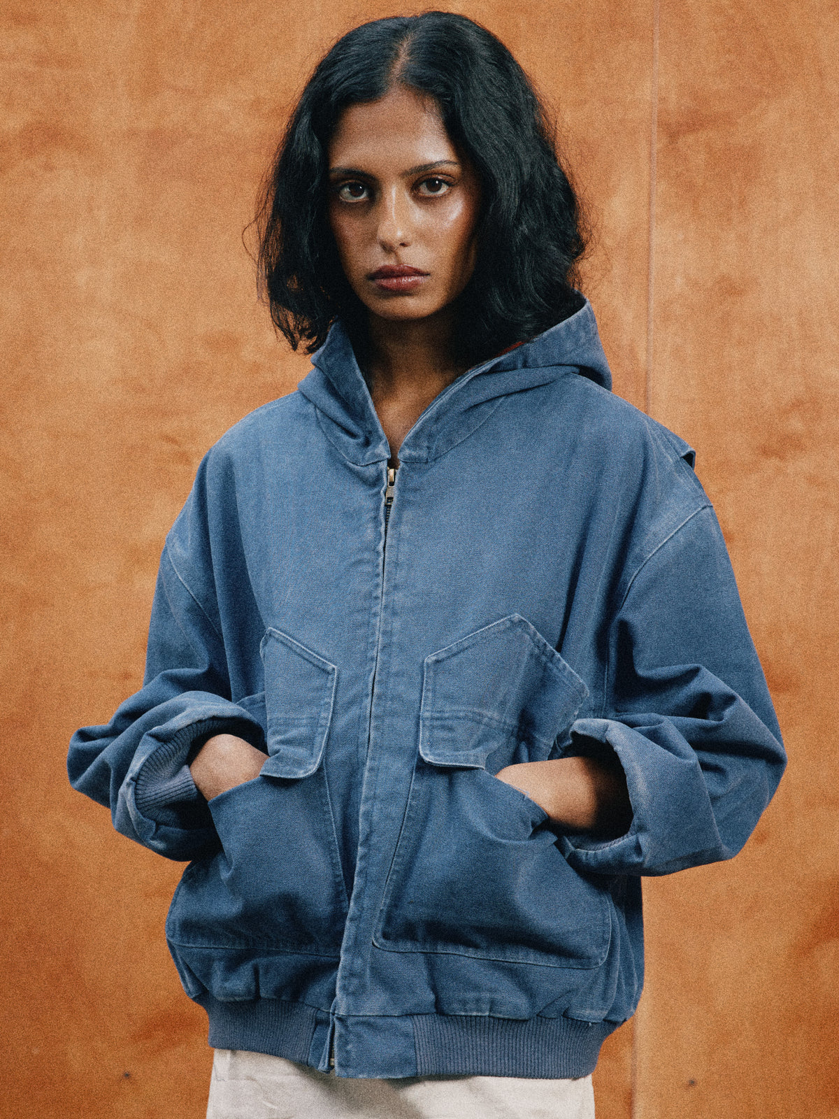 Faded Canvas Work Hoodie