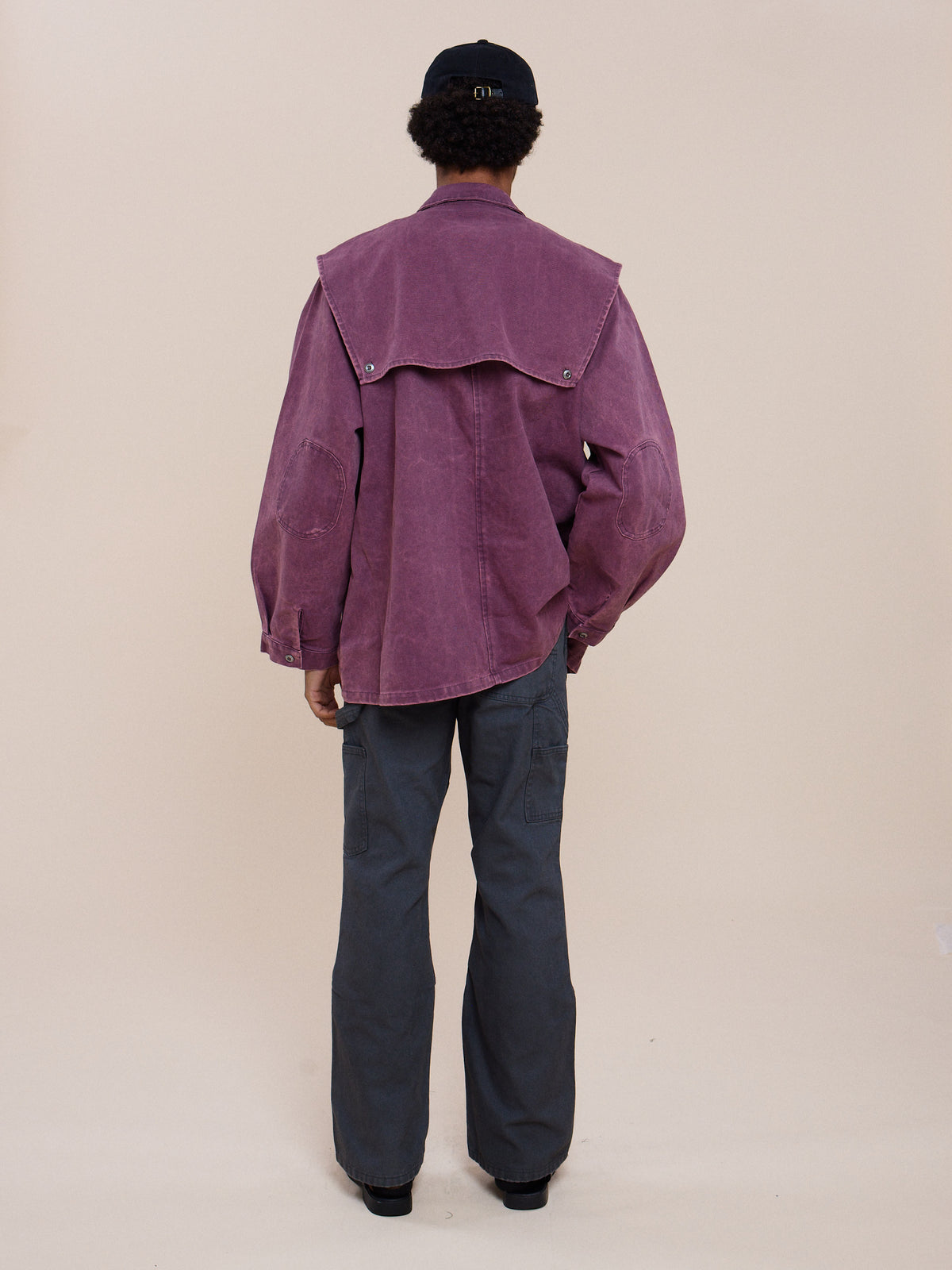 Faded Paneled Cargo Jacket