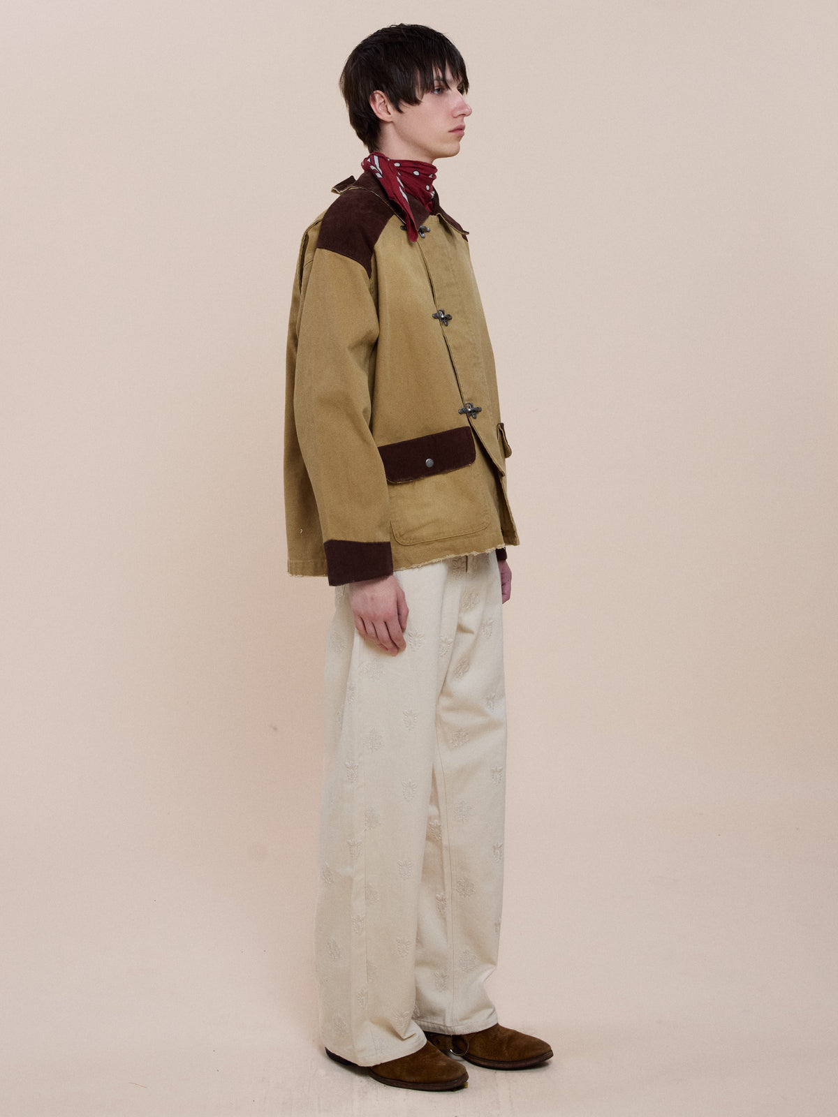 Fireman Clasp Canvas Work Jacket