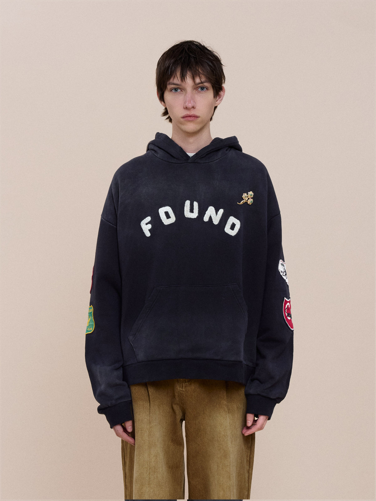 Found Logo Patch Hoodie