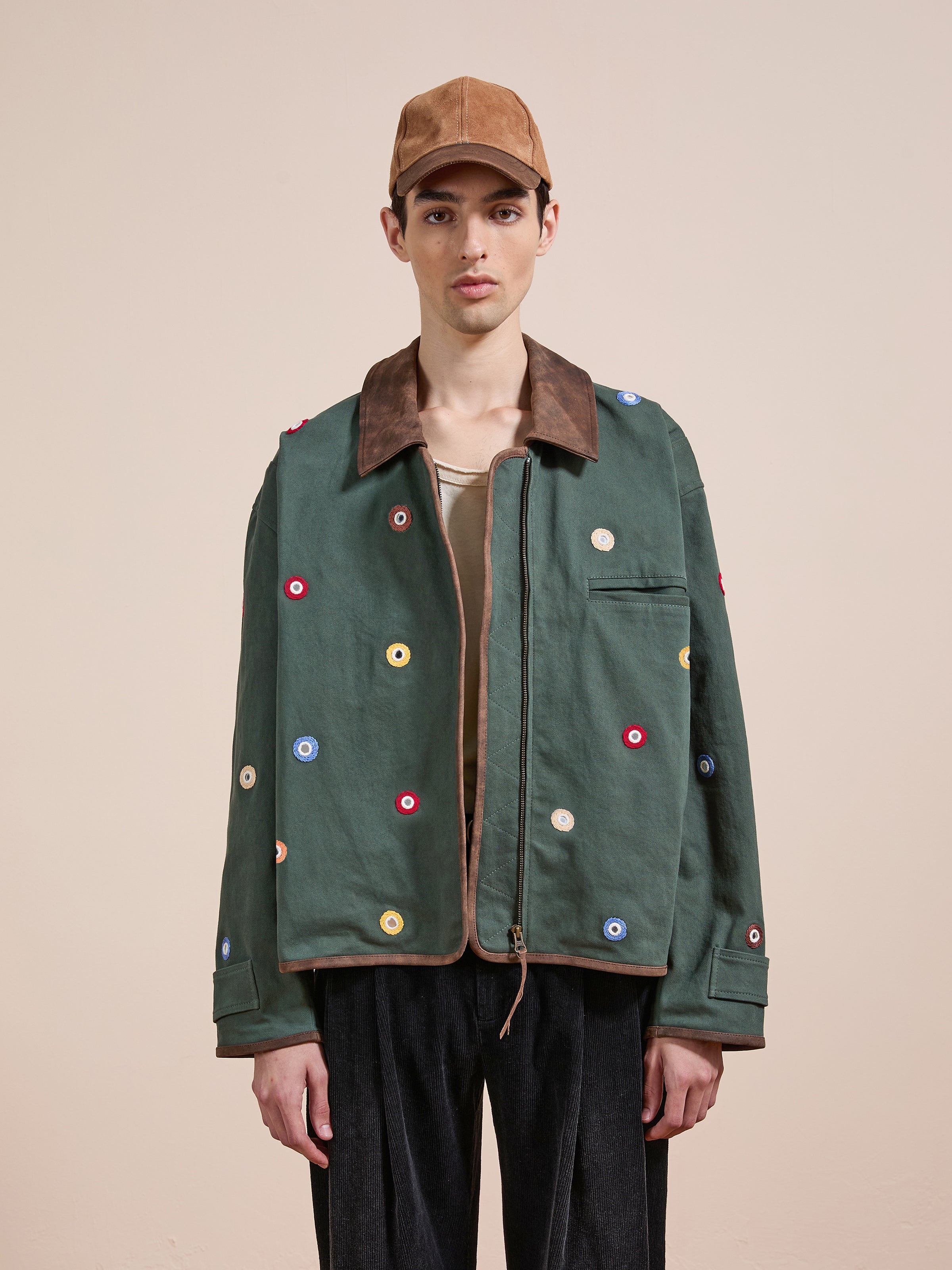 Hand Embroidered Mirror Abhala Jacket