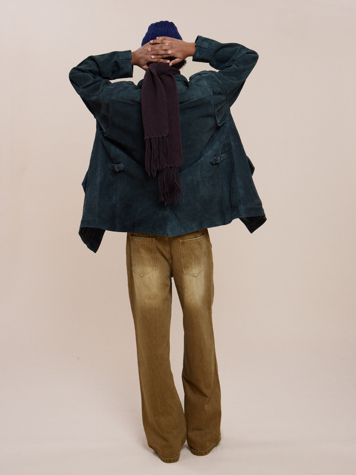Hand Embroidered Suede M65 Jacket