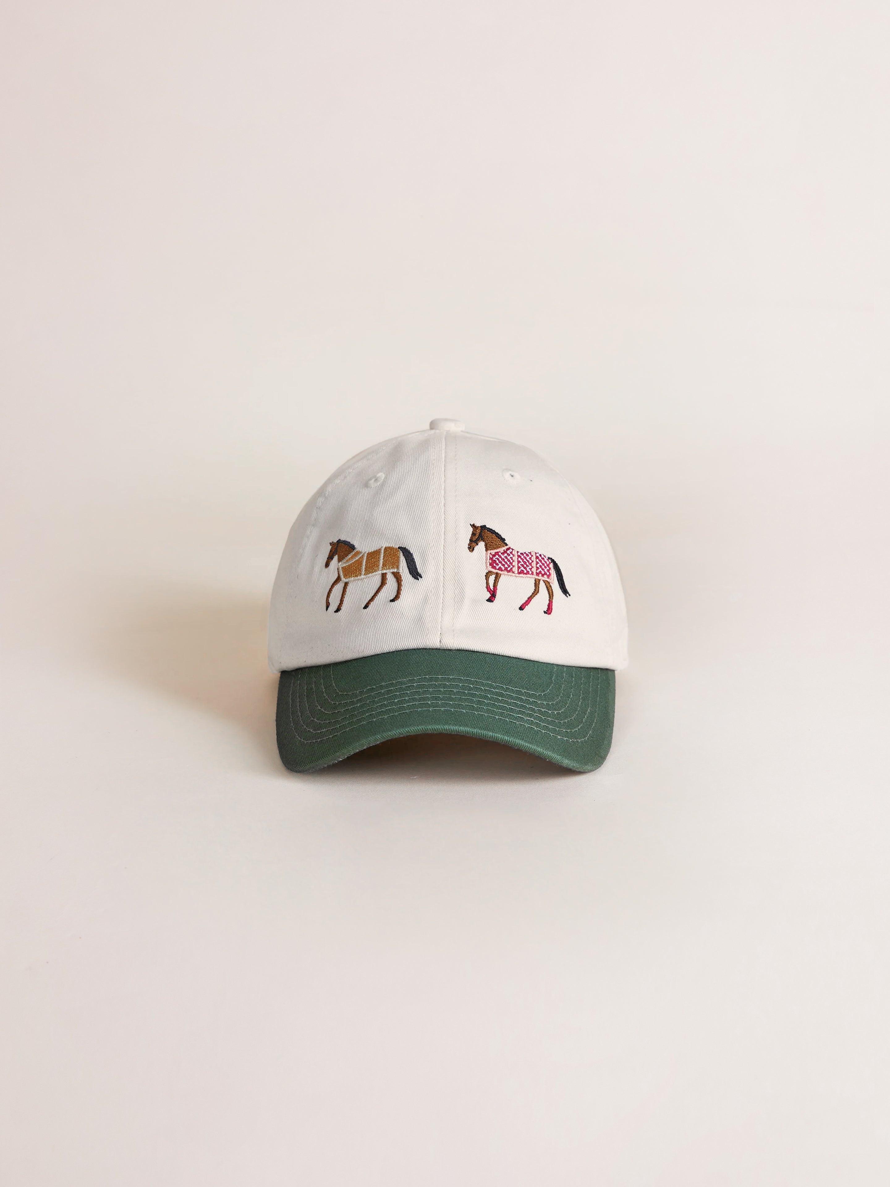 Horse White Cap