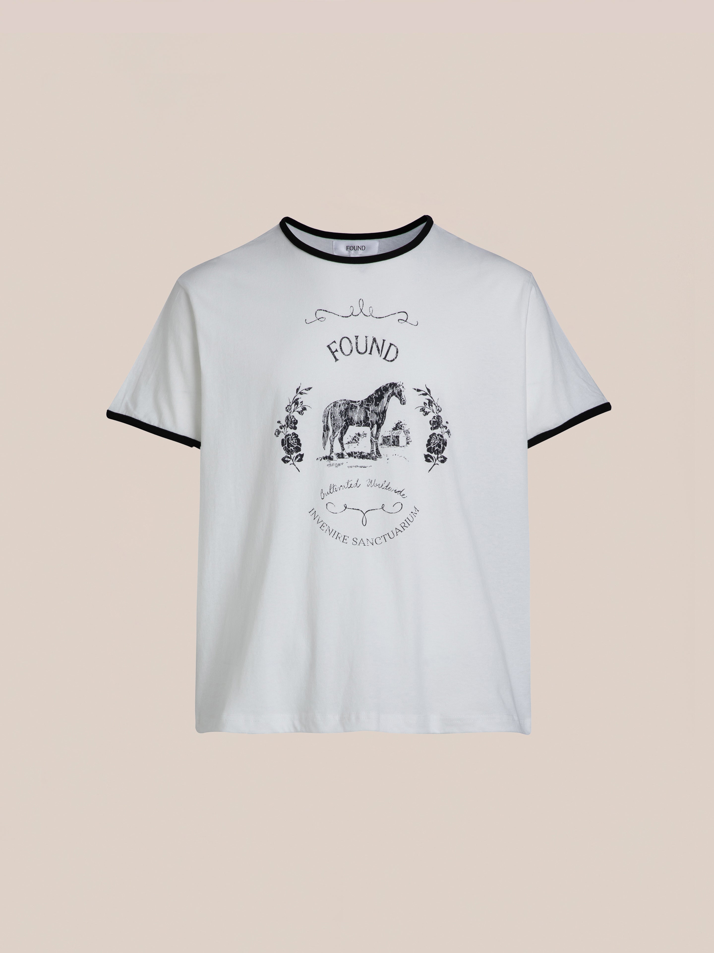 Horse Crest Ringer Tee
