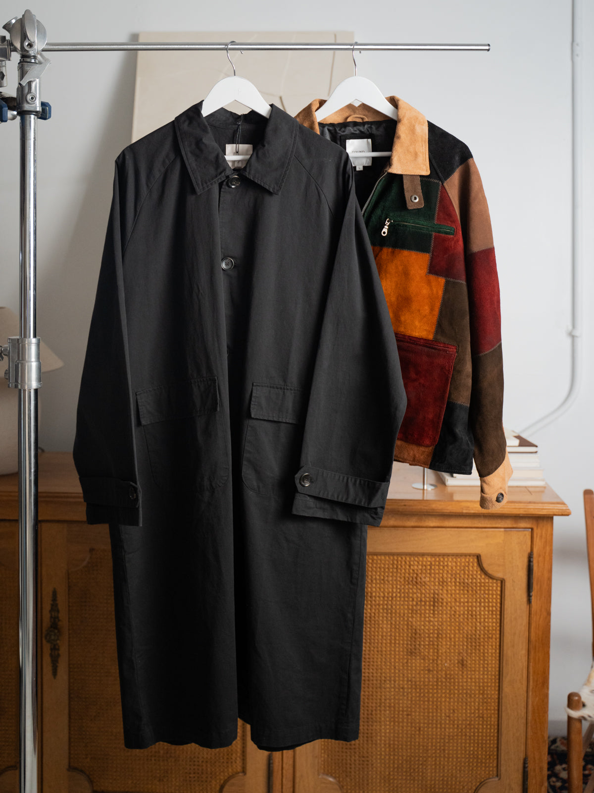 Multi Patch Suede Jacket