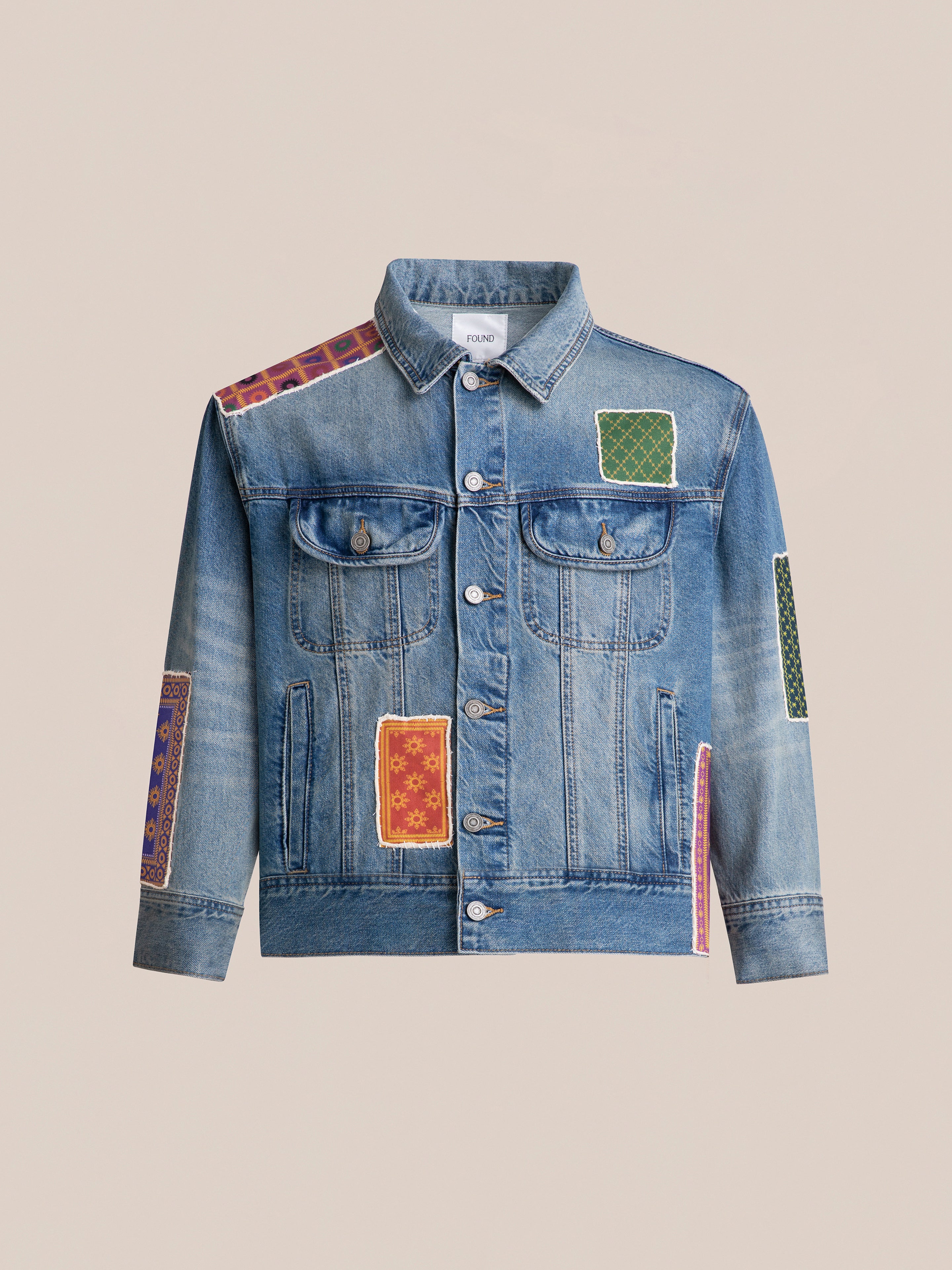 Kantha Patchwork Denim Trucker Jacket