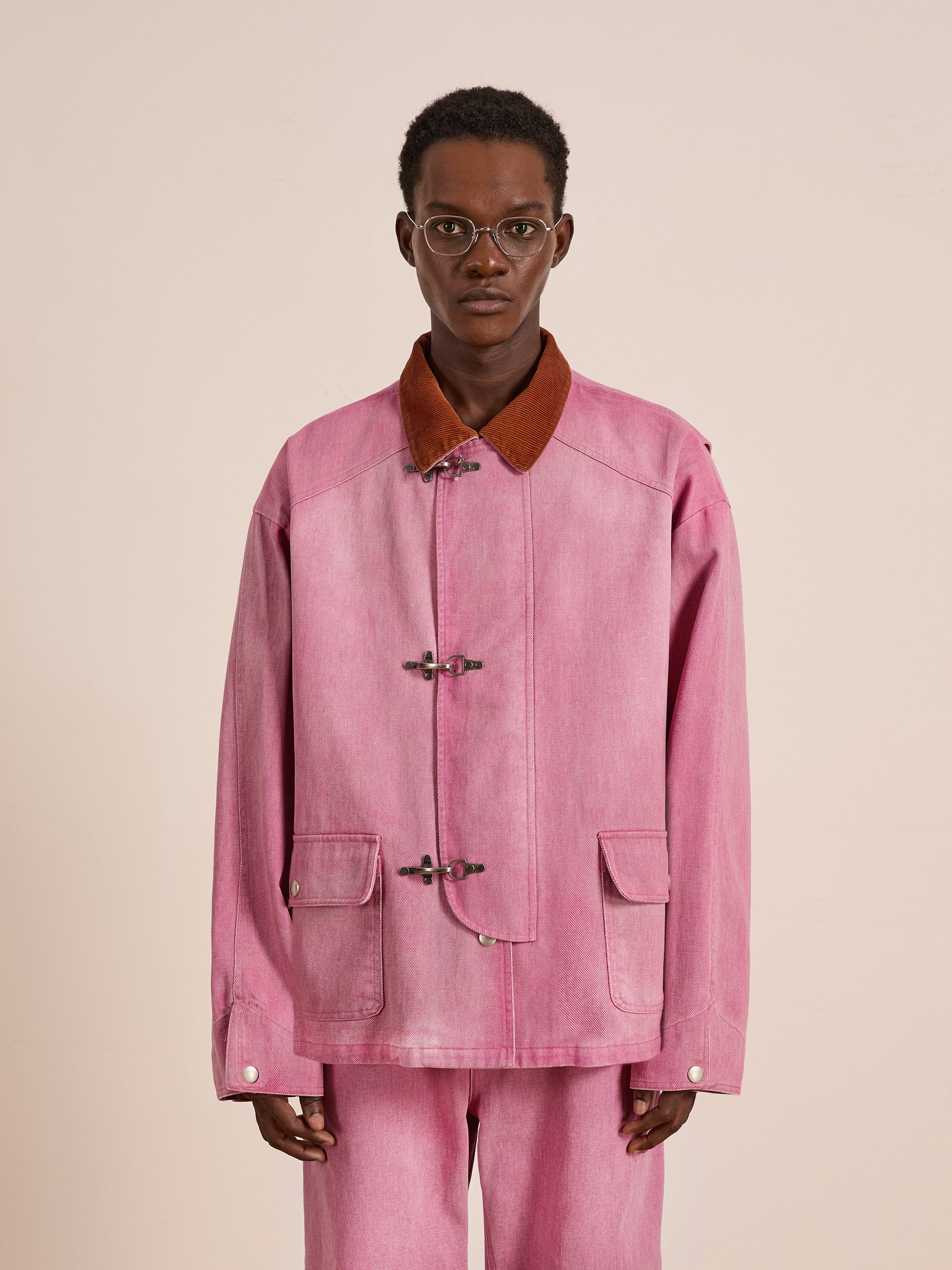 Washed Fireman Clasp Workshop Jacket