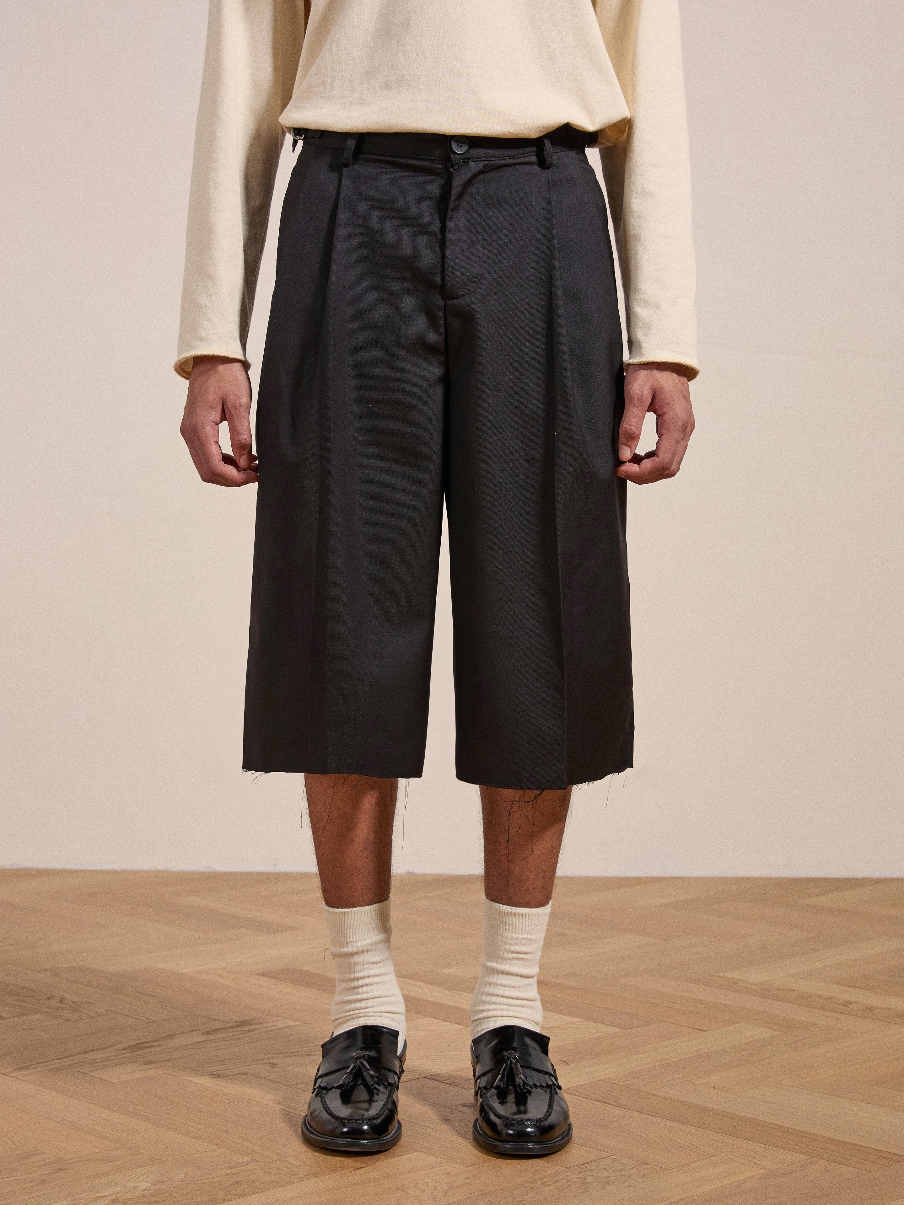 Pleated Trouser Shorts