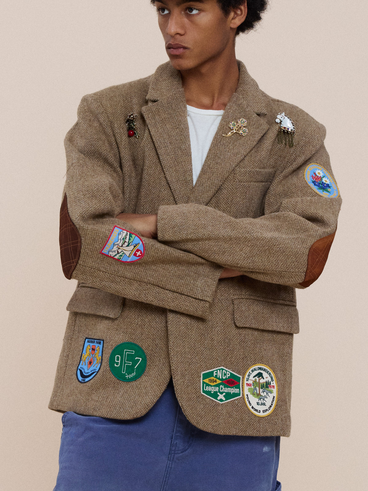 Tweed Patch Blazer