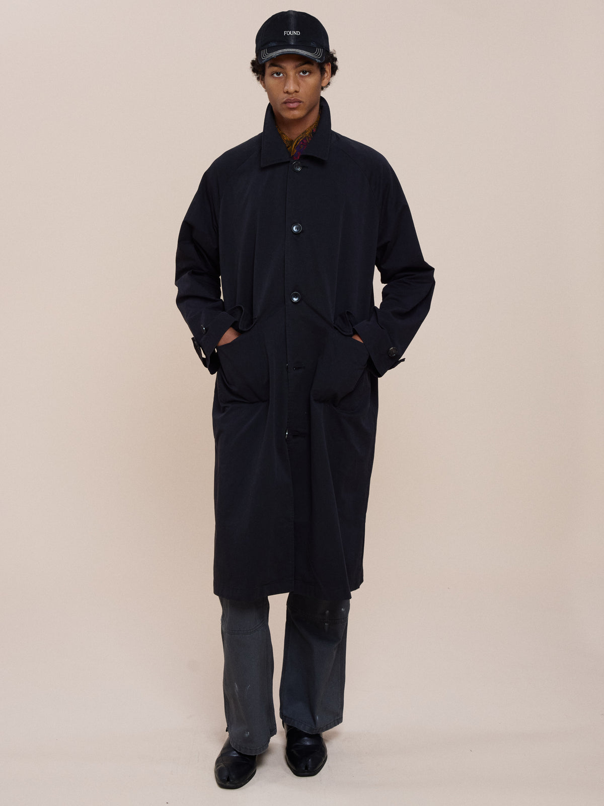 Twill Work Trench Coat